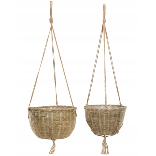 2 szt. KWIETNIK wiszący SUSZONA TRAWA do salonu