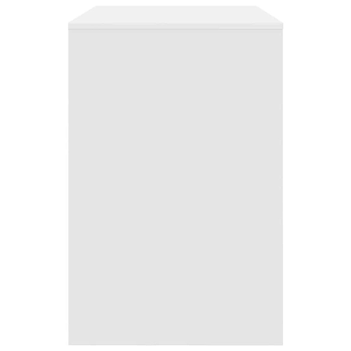 vidaXL Biurko z półką Biały 102 x 50 x 75 cm Materiał drewnopochodny