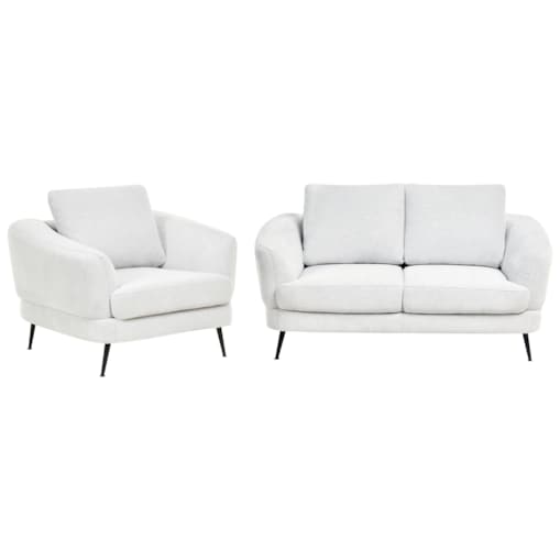 Komplet wypoczynkowy dla 3 osób KJAER Złamana biel