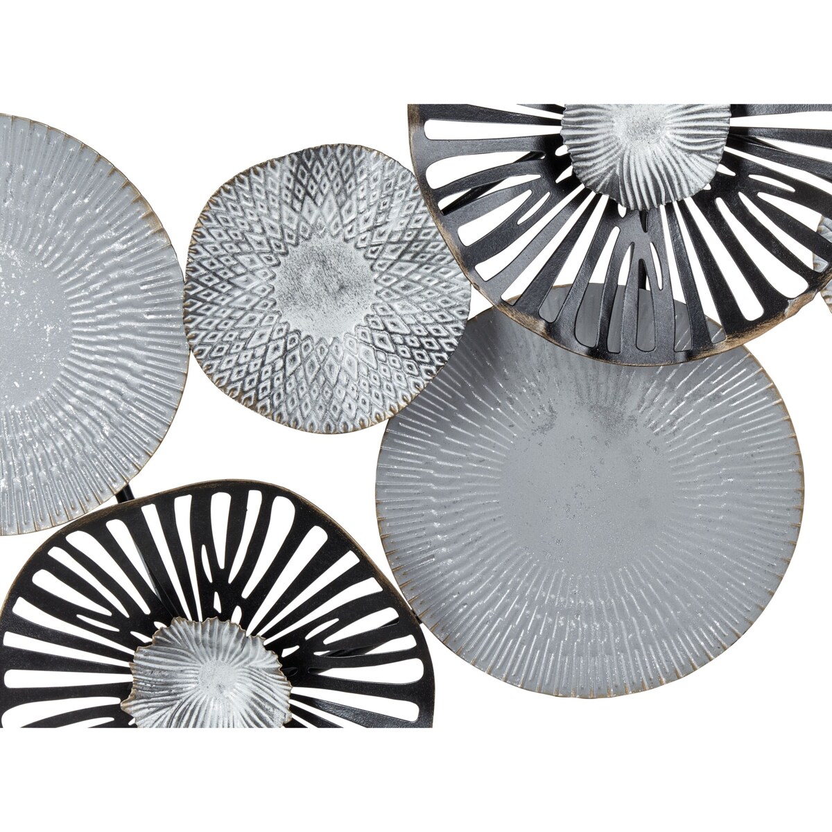 Dekoracja ścienna czarna z szarym TENNESSINE