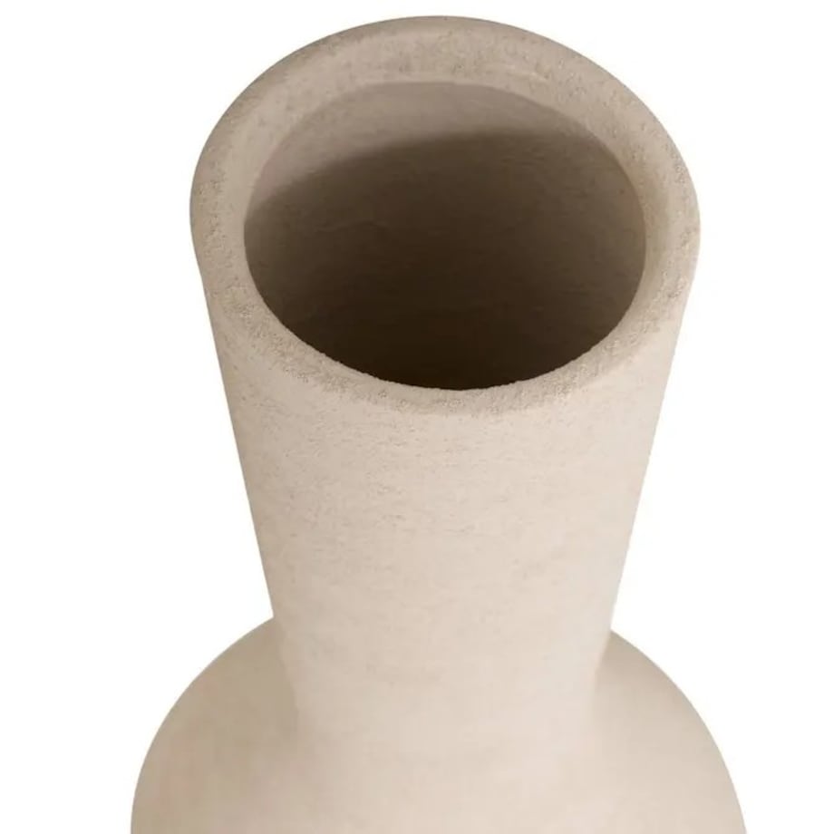 Wazon z dolomitu, kremowy, Ezia. 60 cm