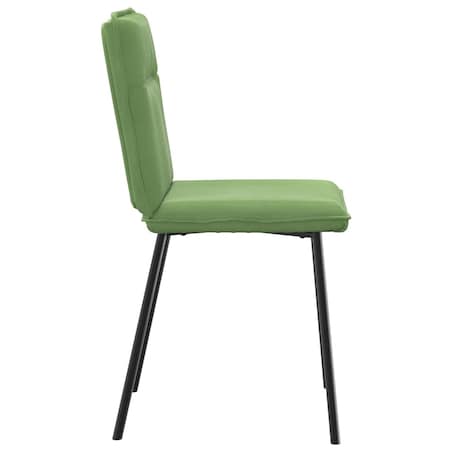 vidaXL Krzesła stołowe, 2 szt., jasnozielone, aksamitne