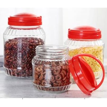 BASIC KITCHEN Słój 3,1L z uchwytem15xh26,5cm