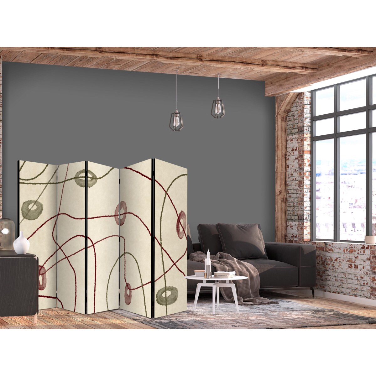 Parawan Akustyczny Labirynt Z Koralików 225x172cm