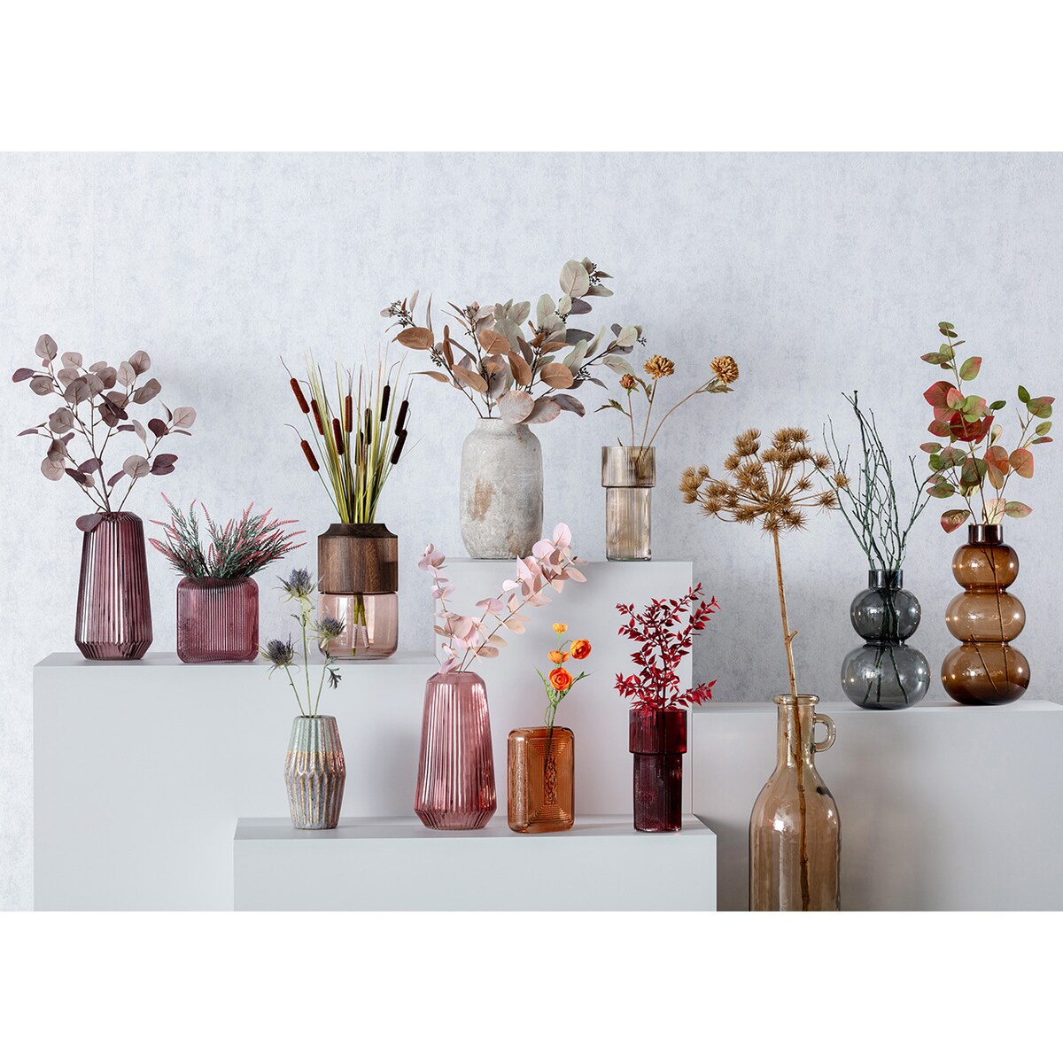 Gałązka Figowa 90cm salmon, 10 x 10 x 90 cm