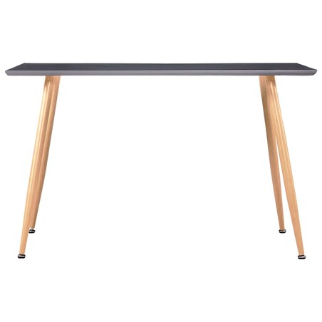 vidaXL Stół do jadalni, kolor dębowy i szary, 120x60x74 cm, MDF