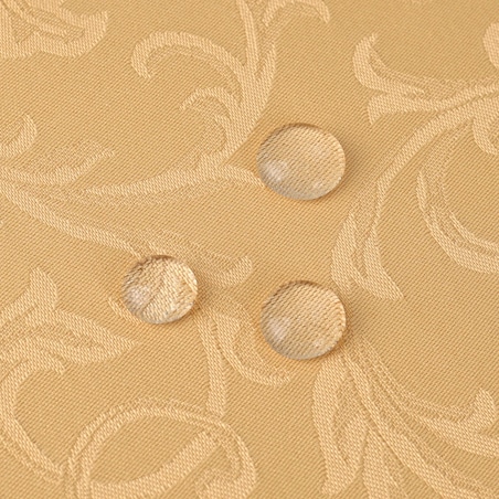 Obrus plamoodporny Ares złoty mankiet 3cm - 130x180 cm