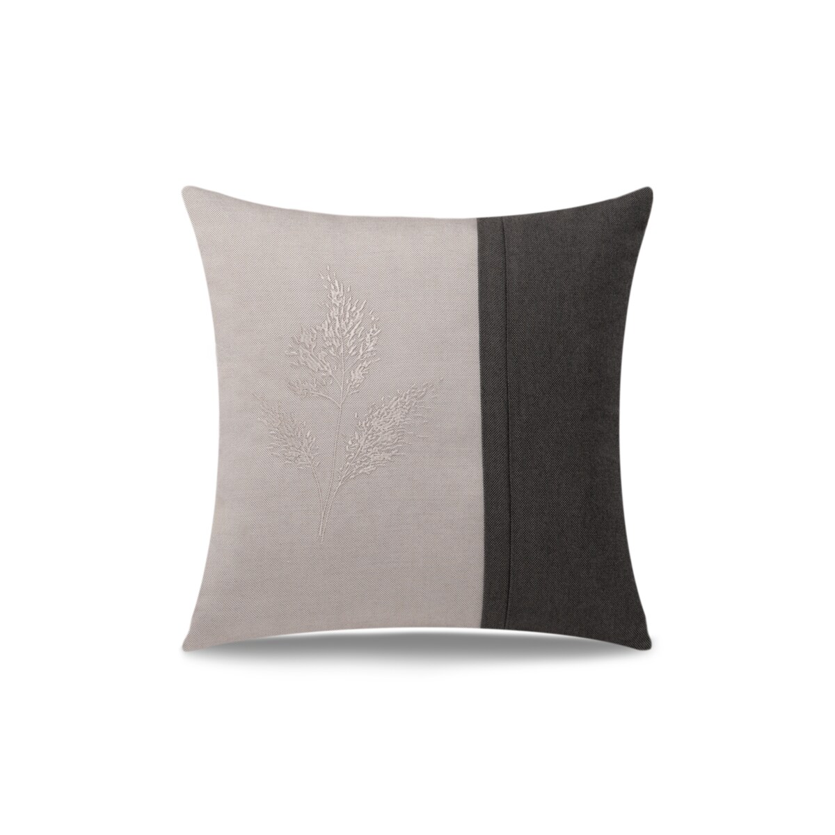 Poduszka dekoracyjna Miskant Antracyt 45 x 45 cm