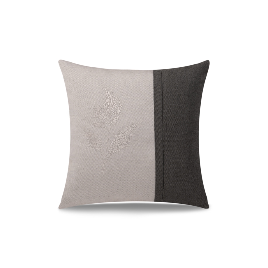 Poduszka dekoracyjna Miskant Antracyt 45 x 45 cm