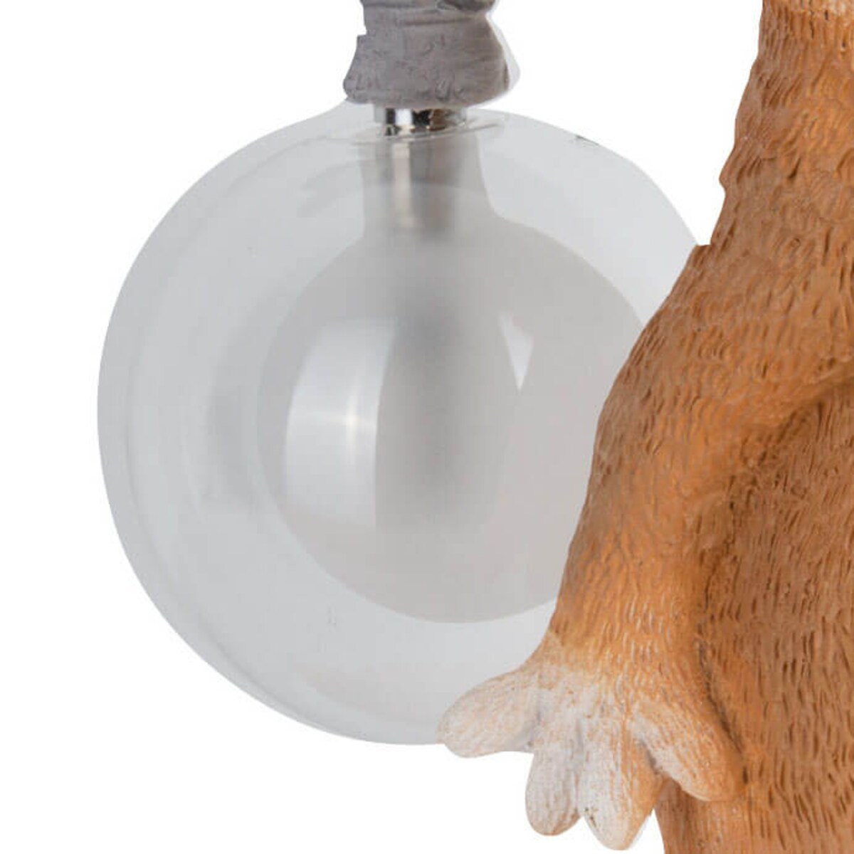 Dziecięca lampka nocna Verka TL0106 Yaskr wiewiórka biały pomarańczowy