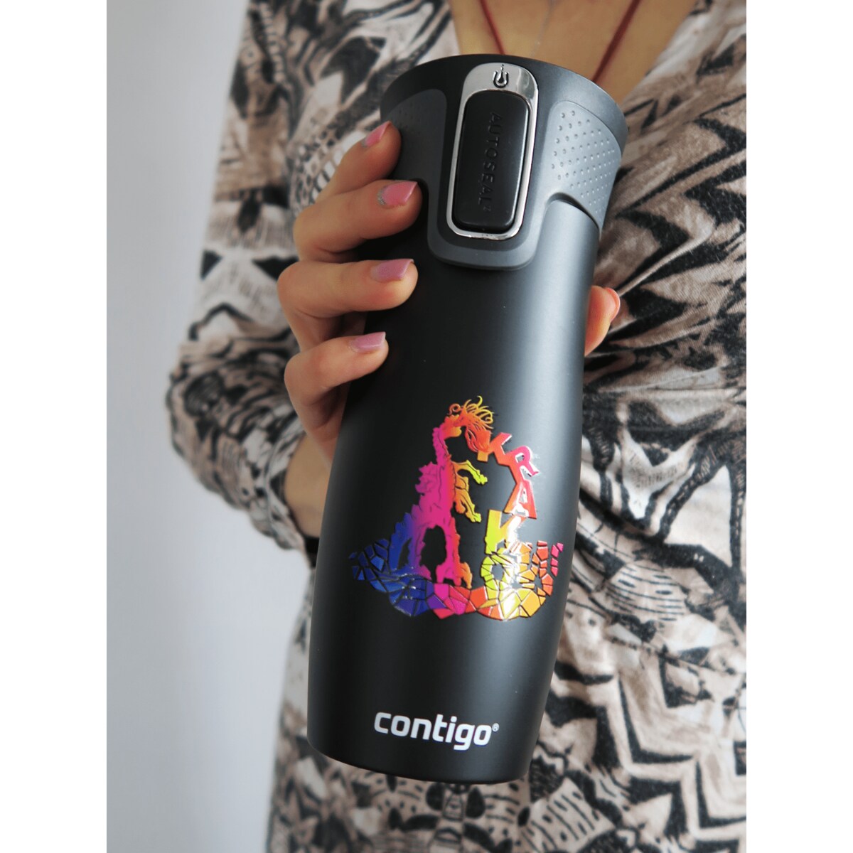 Kubek termiczny Contigo West Loop 2.0 470 ml - Kraków - czarny