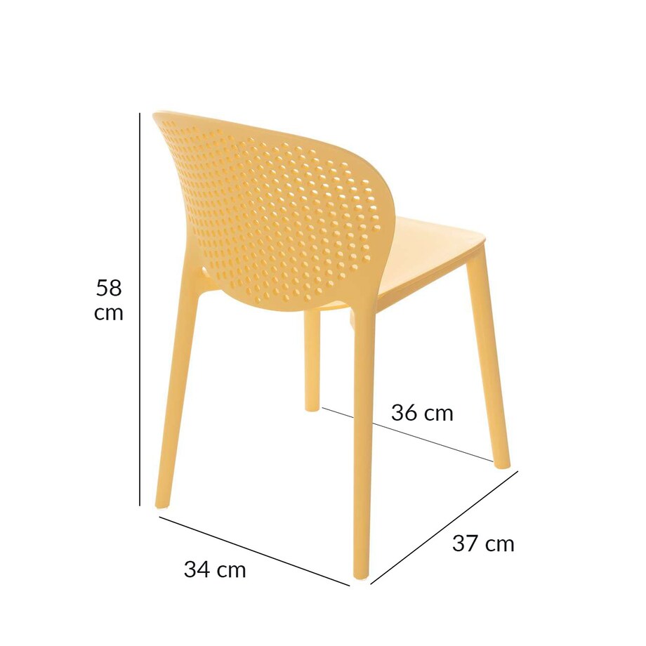 Krzesełko dziecięce Pico II pudding yellow, 36x38x59cm