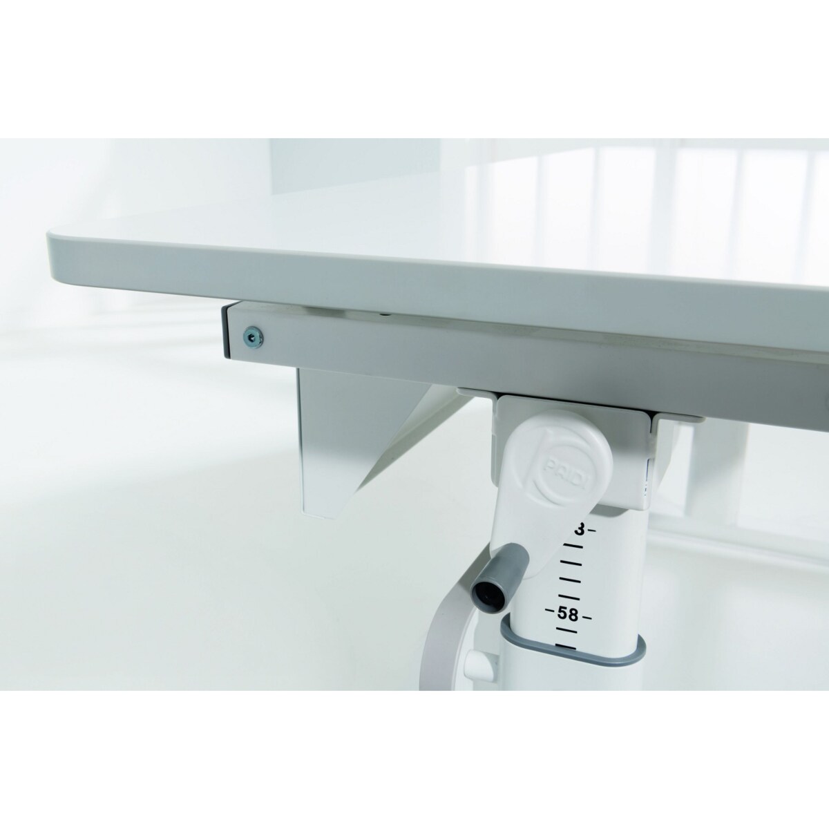 Biurko regulowane PAIDI DIEGO GT 130 cm – kredowa biel / biały