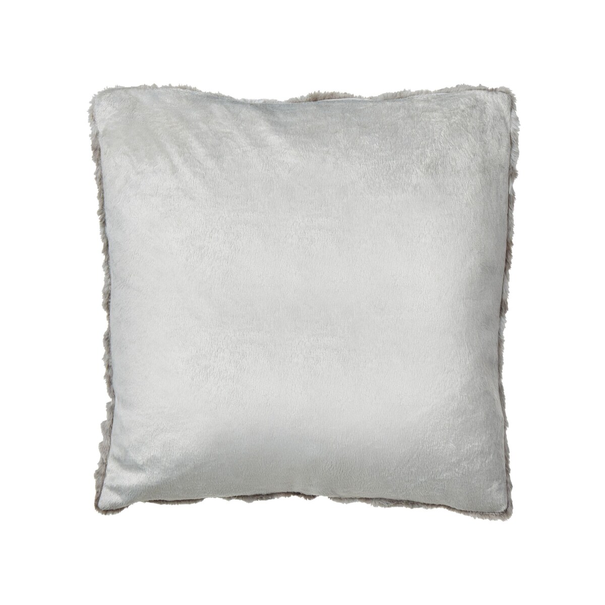 2 poduszki dekoracyjne włochacze 45 x 45 cm szare MACODES