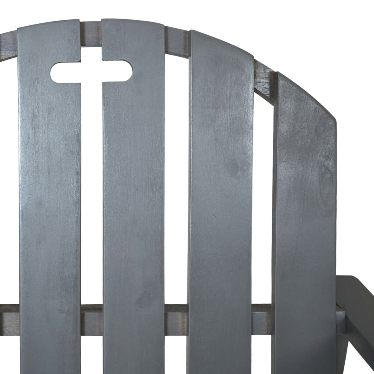 vidaXL Krzesła ogrodowe, 2 szt., szare, lite drewno akacjowe