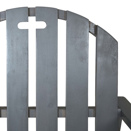 vidaXL Krzesła ogrodowe, 2 szt., szare, lite drewno akacjowe