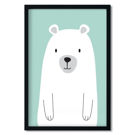 Plakat dla dzieci Miś miętowy 40x50