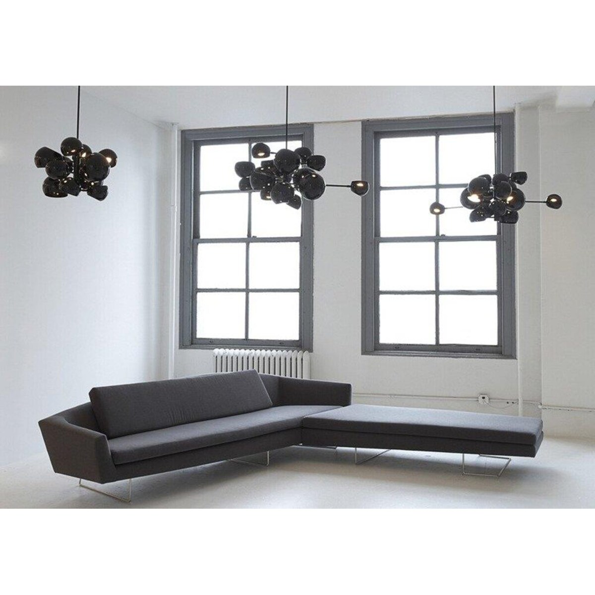 Wisząca lampa do salonu Astronomy ST-5335-11 Step kule czarna