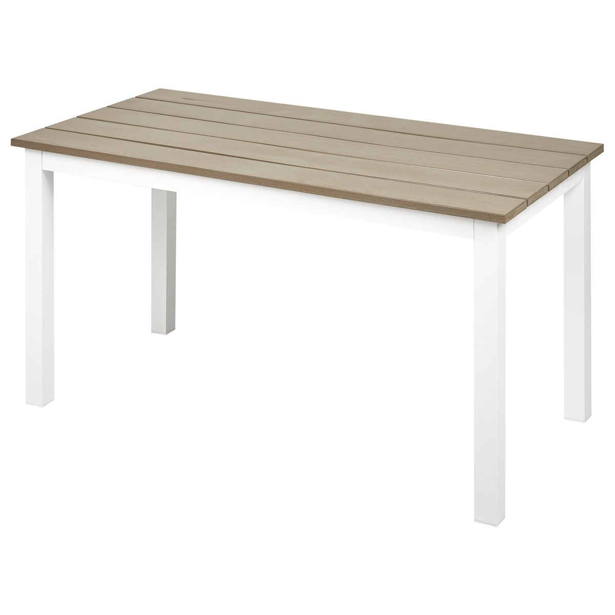 Stół ogrodowy MESSINA 100 cm 52 cm Biały