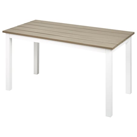 Stół ogrodowy MESSINA 100 cm 52 cm Biały