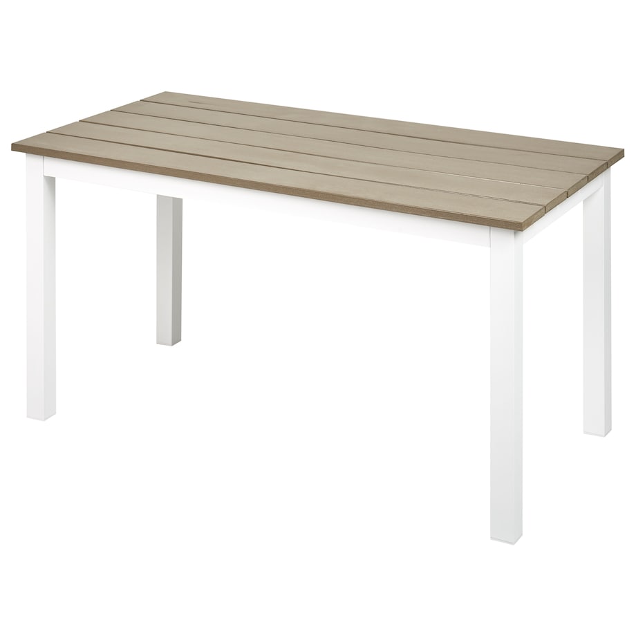 Stół ogrodowy MESSINA 100 cm 52 cm Biały
