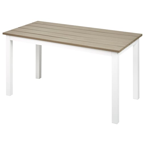 Stół ogrodowy MESSINA 100 cm 52 cm Biały