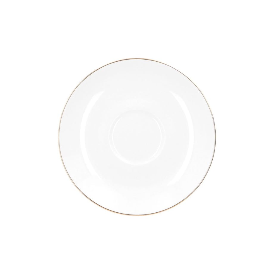 Zestaw filiżanek ze spodkami dla 6 osób 12 el. City Złote B326