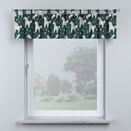 Lambrekin na szelkach 390x40 niebieski