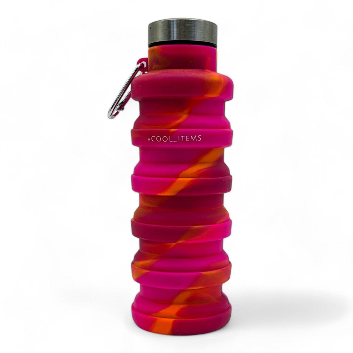 Butelka do picia wody bidon silikonowy składany Kompaktowa podróżna 500 ml