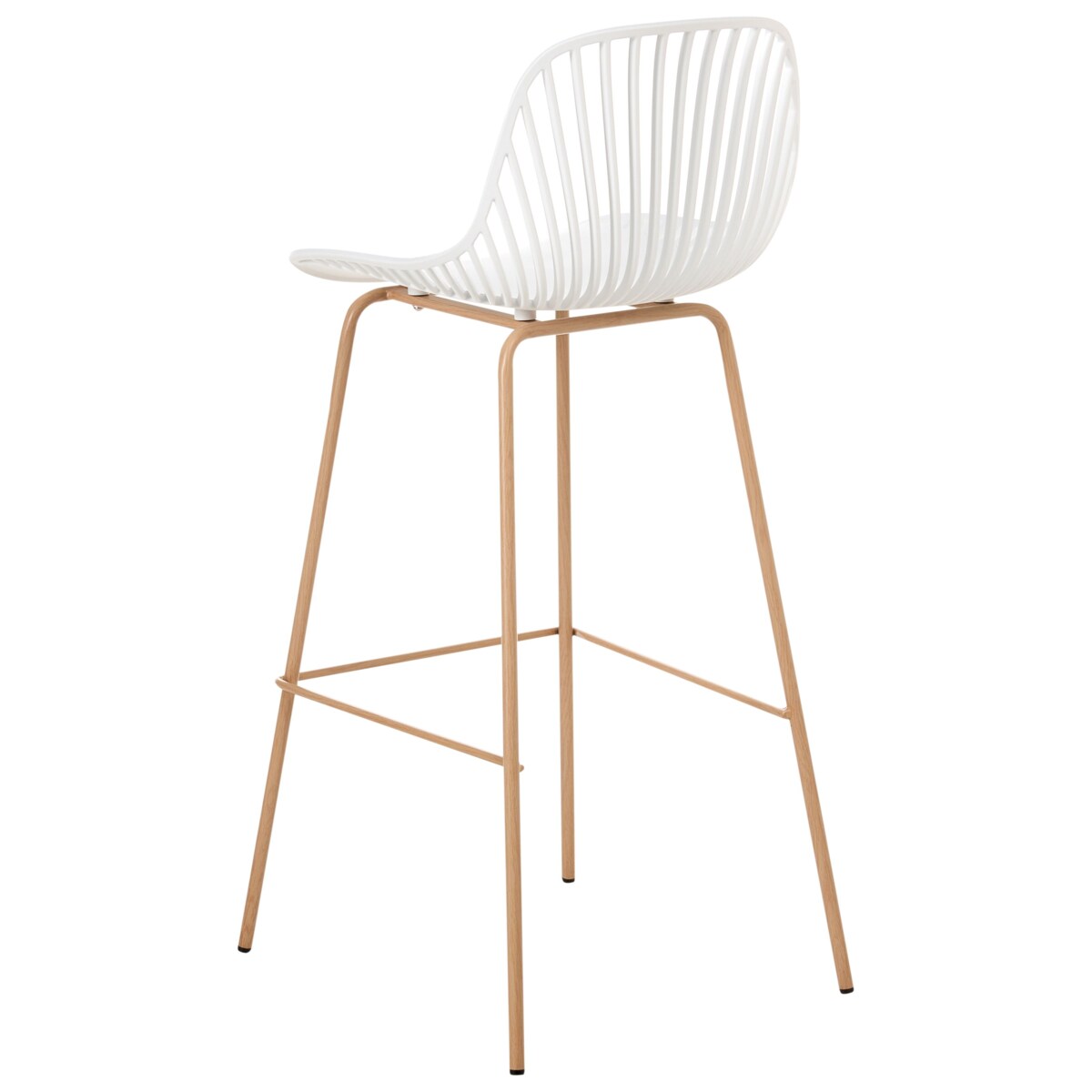 Zestaw 4 krzeseł barowych KLEVE Biały