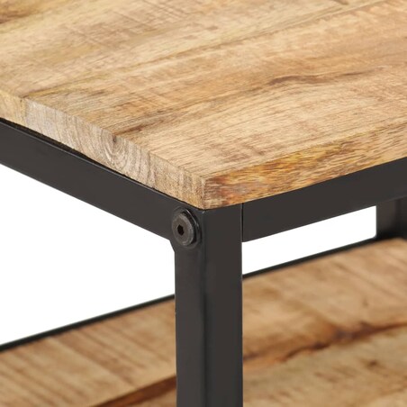vidaXL Stolik kawowy, 55x55x45 cm, surowe lite drewno mango
