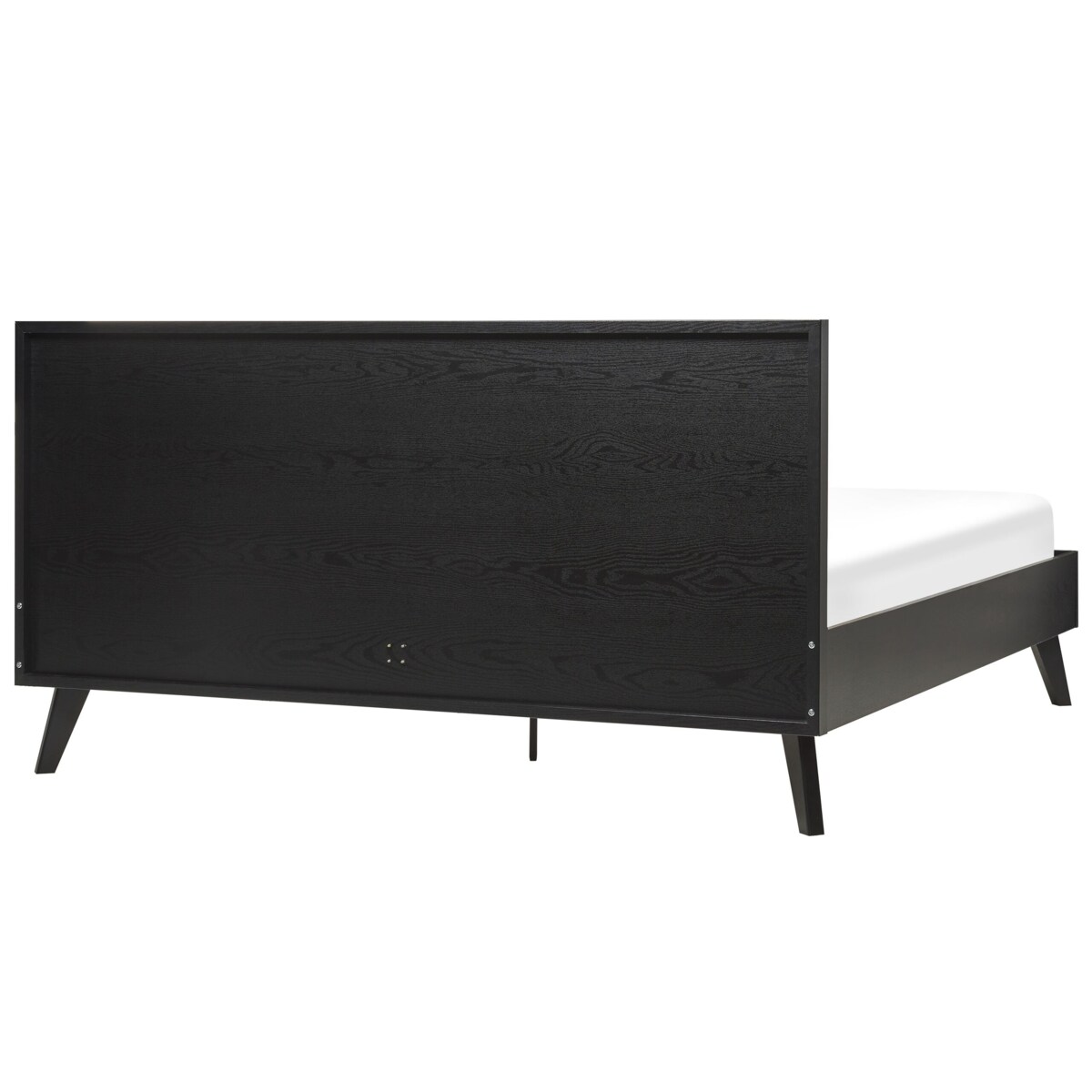 Łóżko rattanowe 180 x 200 cm czarne MONPAZIER