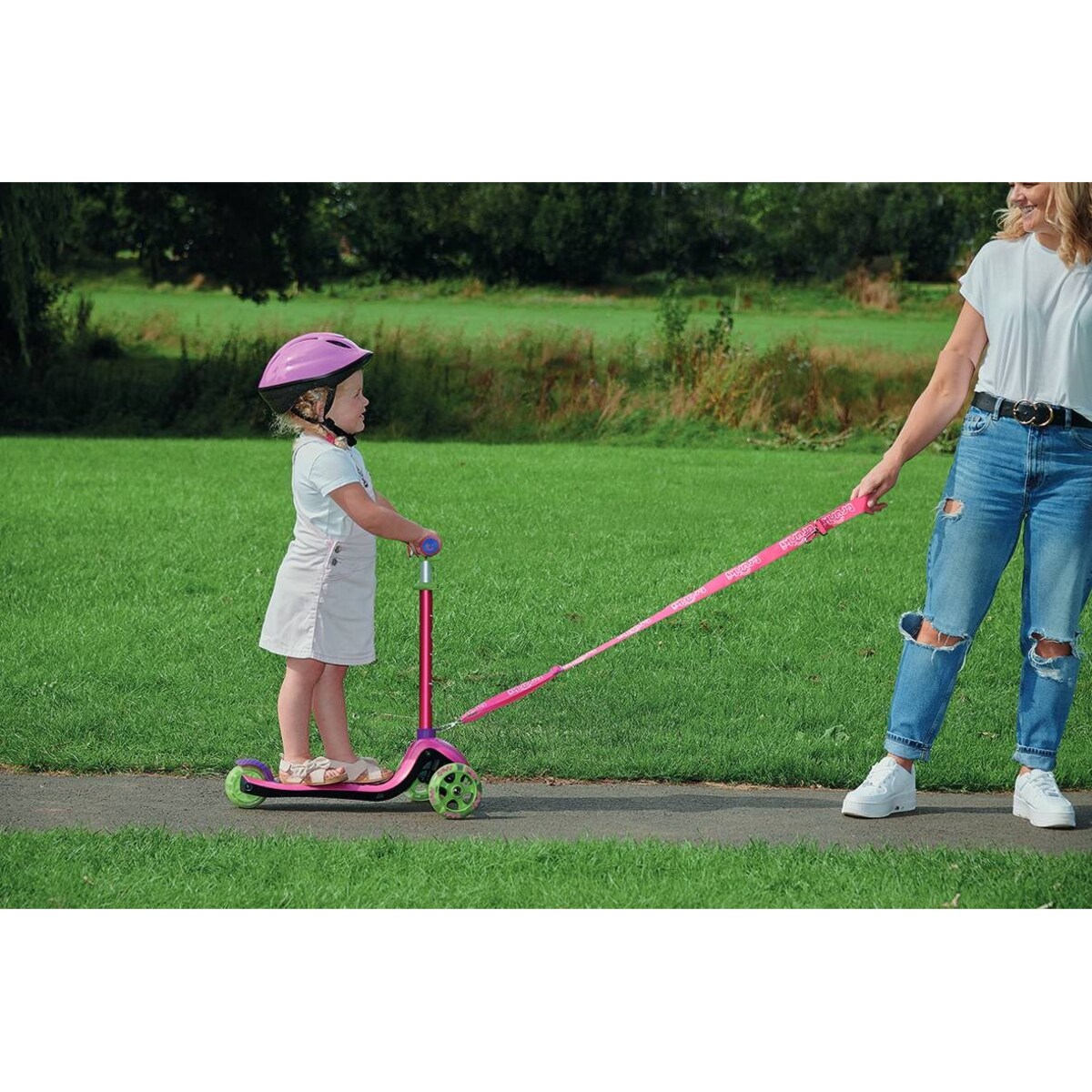 Składana hulajnoga Trunki - różowa, mała