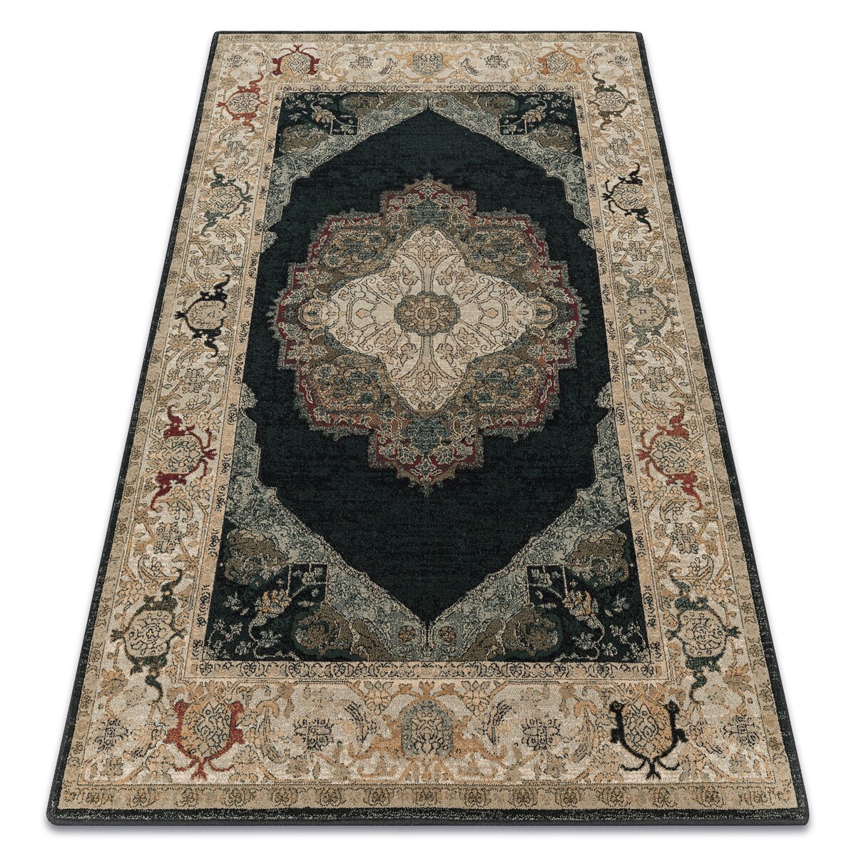 Dywan wełniany POLONIA Palazzo rozeta granat 200x300 cm