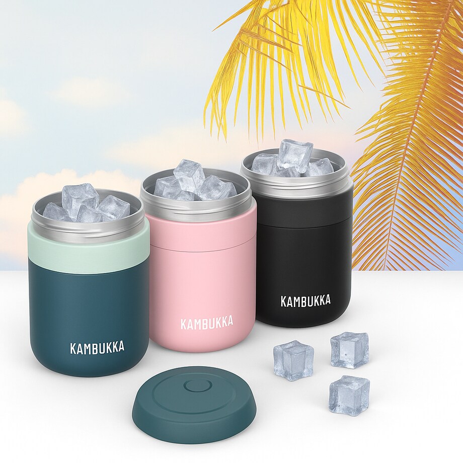 Termos obiadowy (600 ml) Matte Black Bora Kambukka