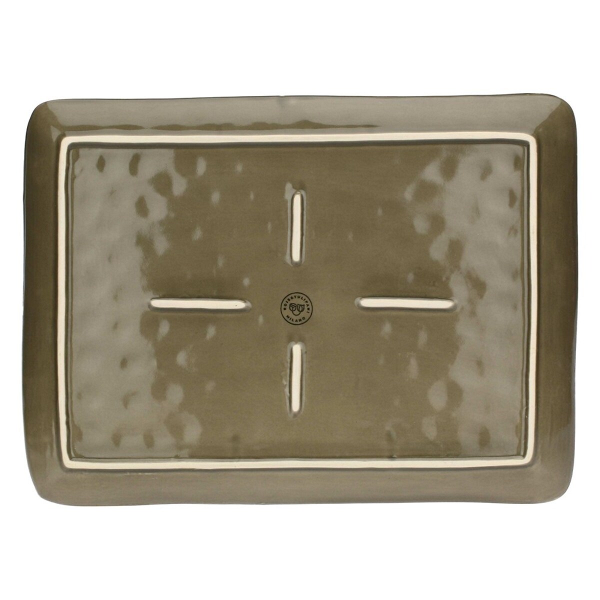 Taca prostokątna Concerto Grigio Tortora - Szaro-brązowy, 36 x 26.5 cm
