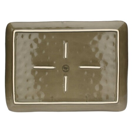 Taca prostokątna Concerto Grigio Tortora - Szaro-brązowy, 36 x 26.5 cm