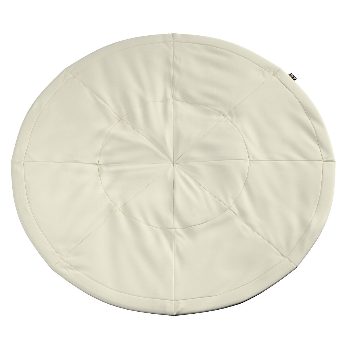 Mata okrągła, śmietankowa biel, 130cm, Posh Velvet