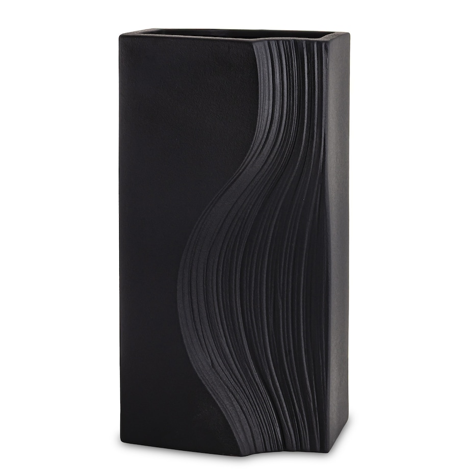 Wazon porcelanowy 35x17x12 cm PRINCIPE czarny
