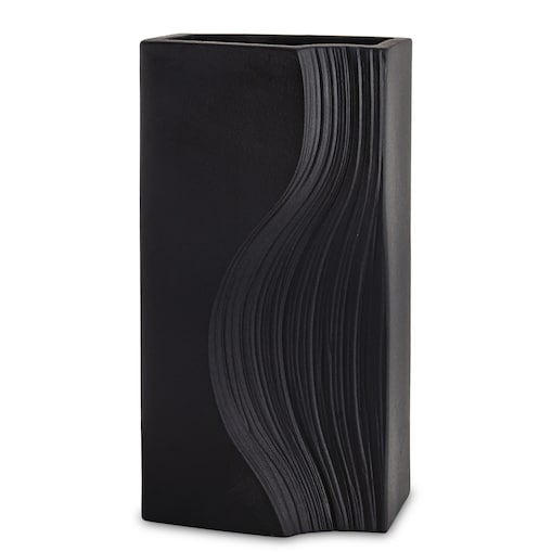 Wazon porcelanowy 35x17x12 cm PRINCIPE czarny