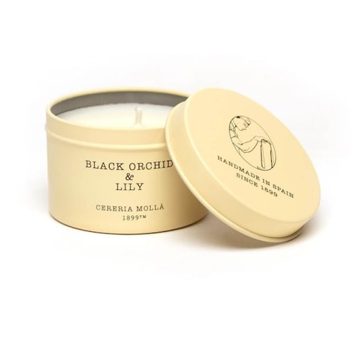 Świeca podróżna Black Orchid & Lily Cereria Molla