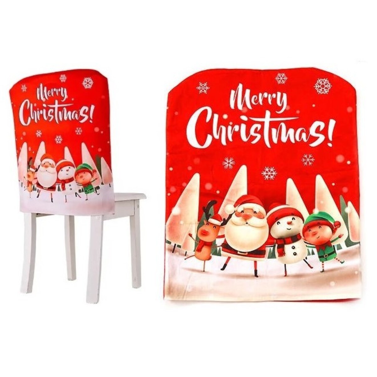 Pokrowiec Na Krzesło Ozdoba Świąteczna Mikołaj