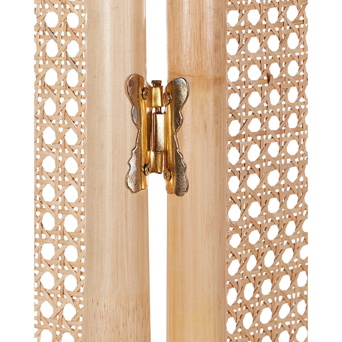 3-panelowy składany parawan pokojowy rattanowy 105 x 180 cm naturaly POTENZA