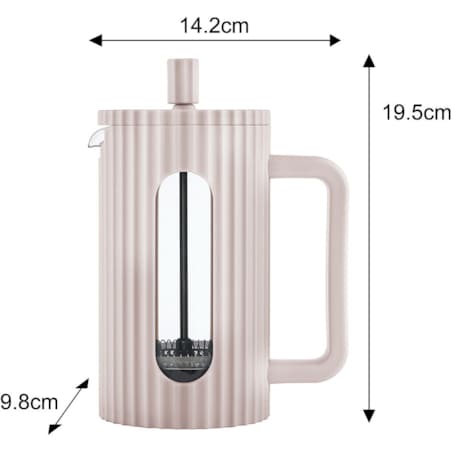 Zaparzacz do herbaty kawy szklany French Press 600 ml beżowy KLAUSBERG