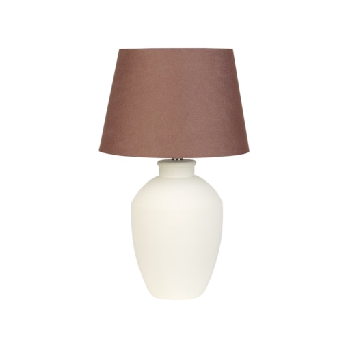 Lampa stołowa ceramiczna biała ARCOS