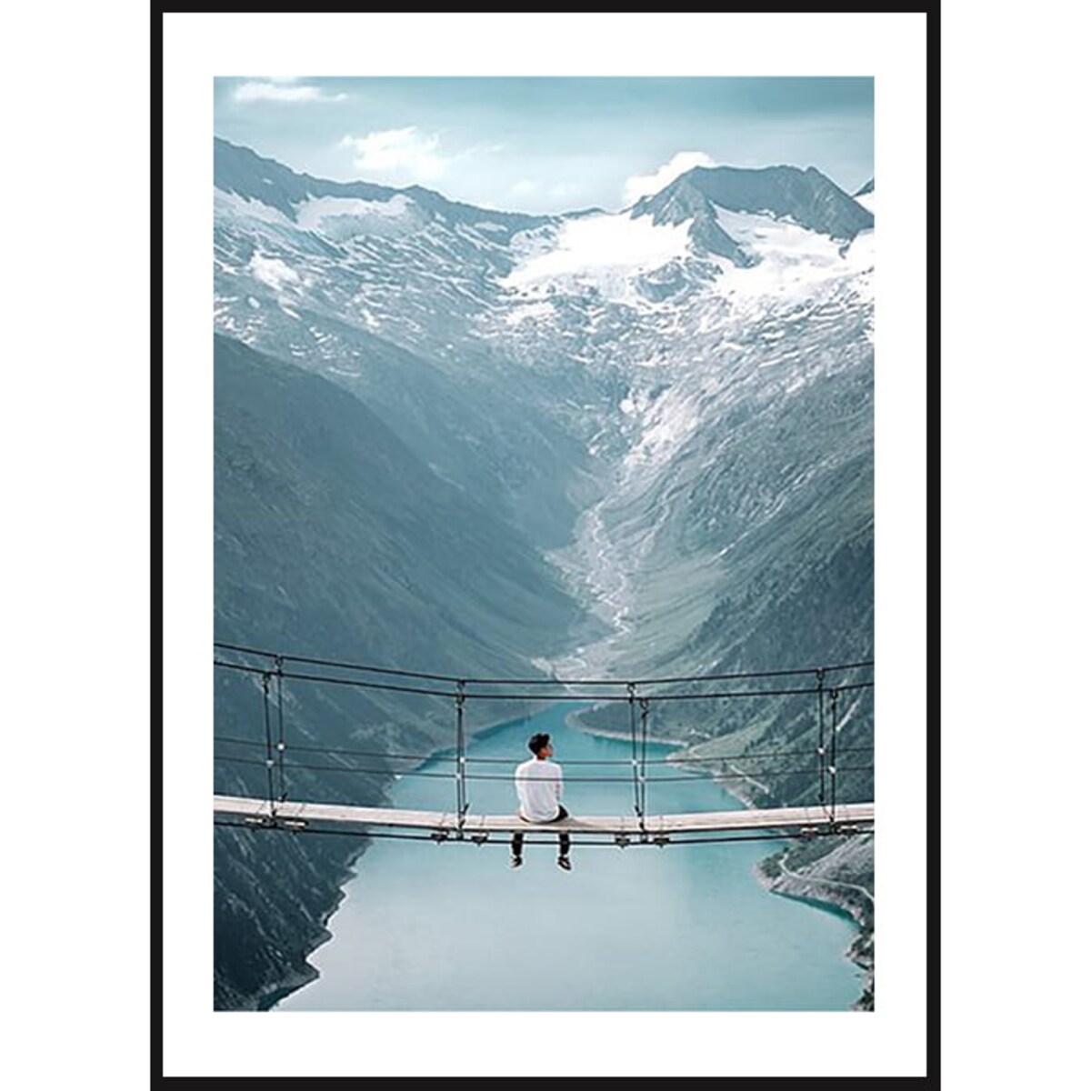 Poster Story, Plakat, Obraz - Wiszący Most w Chmurach, wymiary 50 x 70 cm