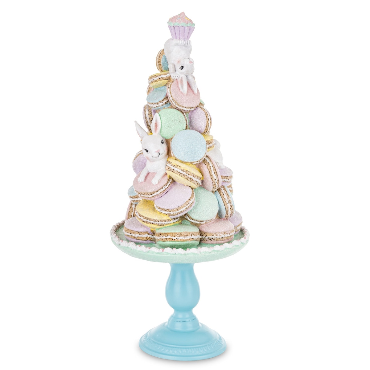 Dekoracja - wielkanocna piramida z makaronikami 60x25x25 cm HARIM