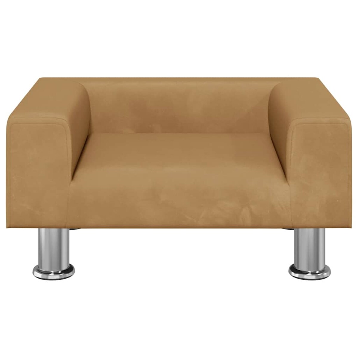 vidaXL Sofa dla dzieci, brązowa, 50x40x26,5 cm, aksamitna