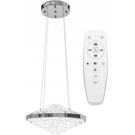 Kryształowa Lampa Sufitowa Żyrandol Glamour Led