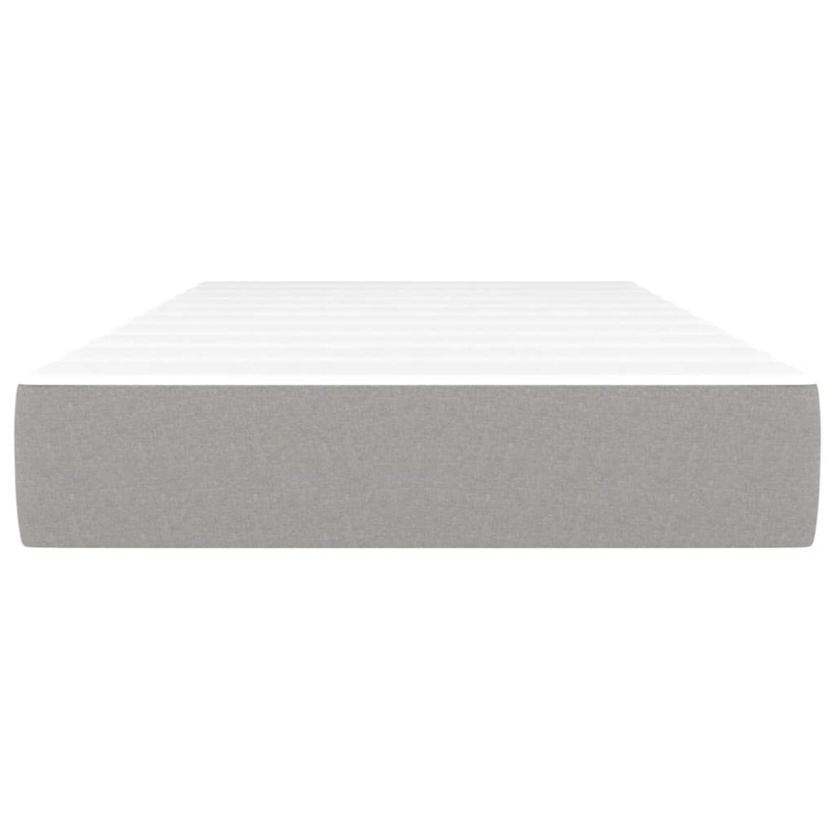 vidaXL Materac kieszeniowy, jasnoszary, 80x200x20 cm, tkanina